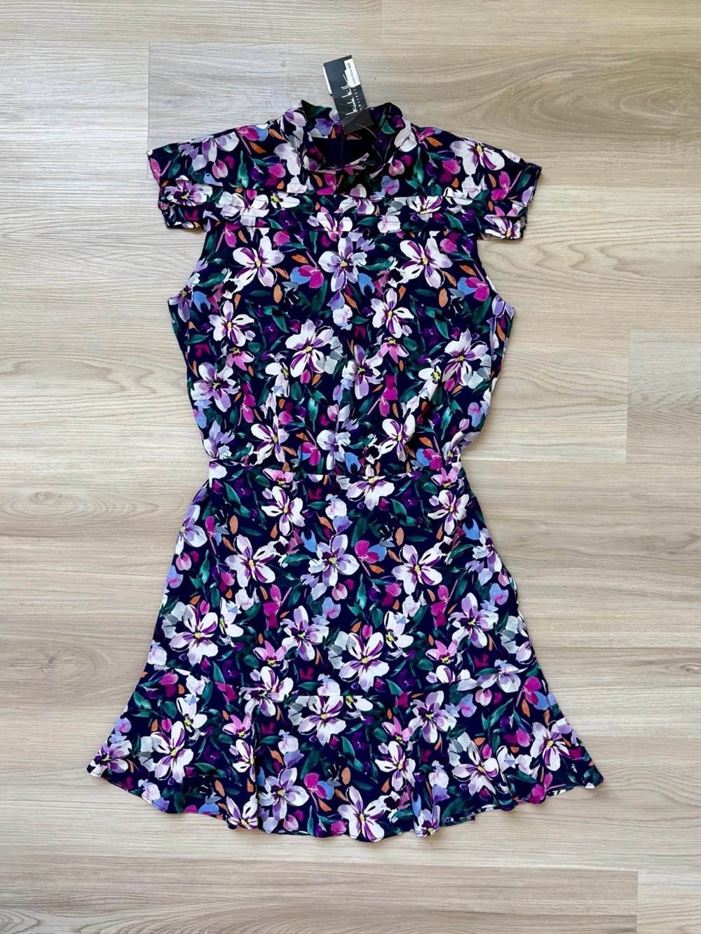 Nicole Miller floral mini dress S